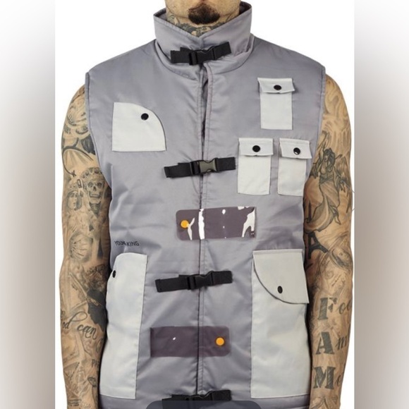 The Hideout Clothing x YK Osiris YK Tech Utility Puffer Vest New With Tags 2XL - Picture 1 of 12